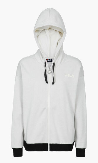 Loose Fit Zip Through Hoodie