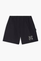 PA MONOGRAM SWEATSHORTS BLACK OFF WHITE