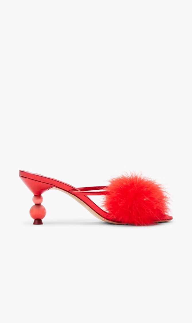 Delicia Marabou Mid Mule