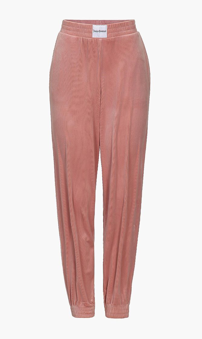 Aretha Rib Velour Cuff Pant