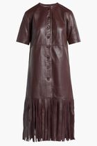 LEATHER FRINGED DRESS