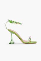 JULIA GLASS SANDAL CL PLEXI HEEL 95MM