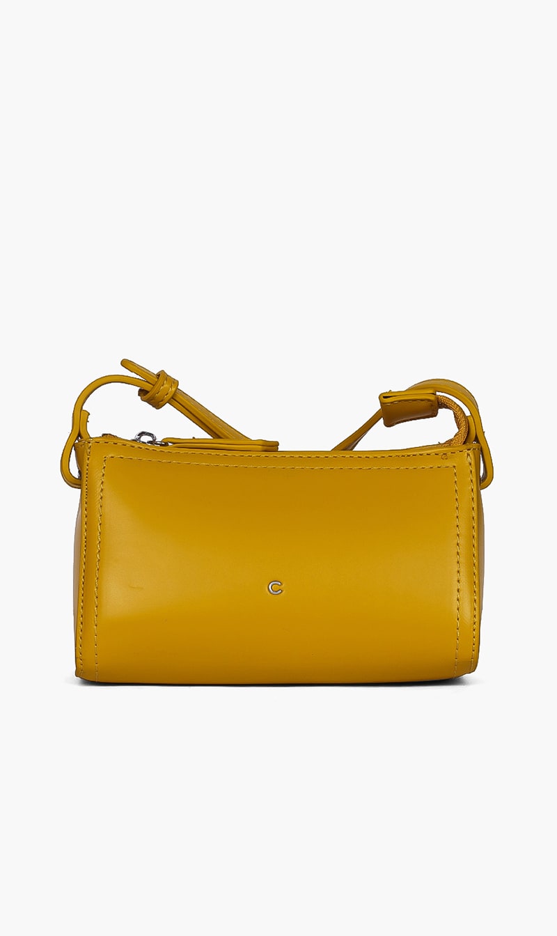 

Solid Crossbody Bag, Yellow