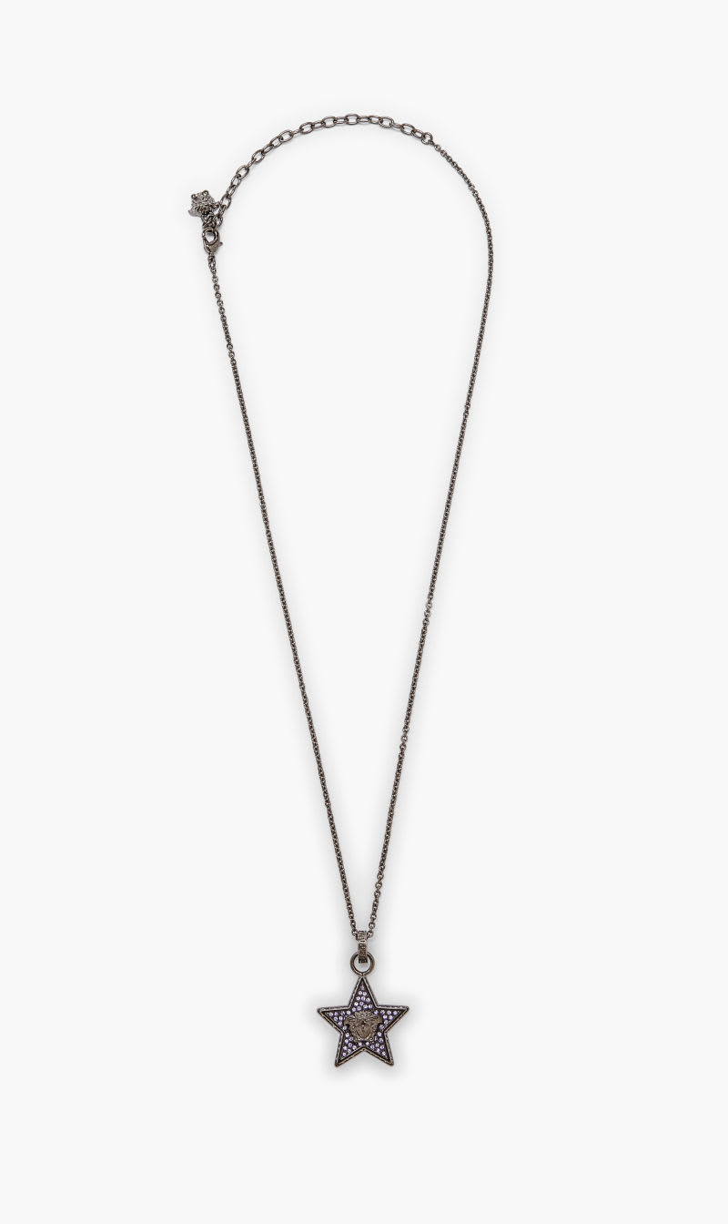 

Versace Black Medusa Star Necklace for Women | The Deal Outlet