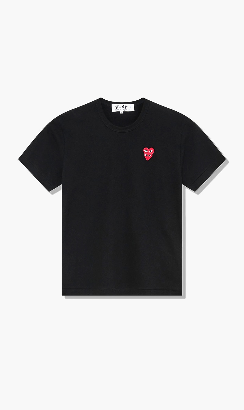 

Embroidered Mini Heart T-shirt, Black