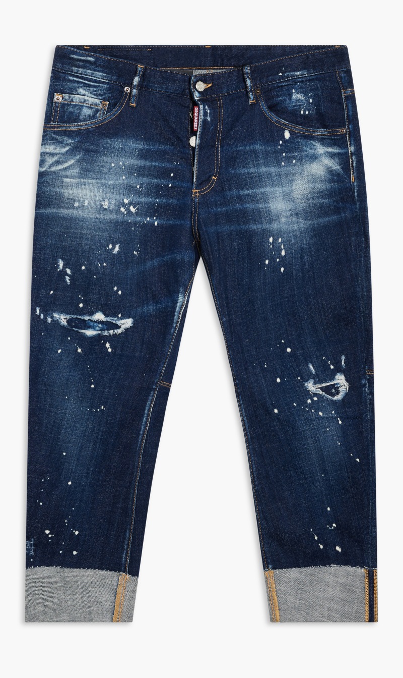 

Dsquared2 Blue Pants 5 Pockets for Men | The Deal Outlet