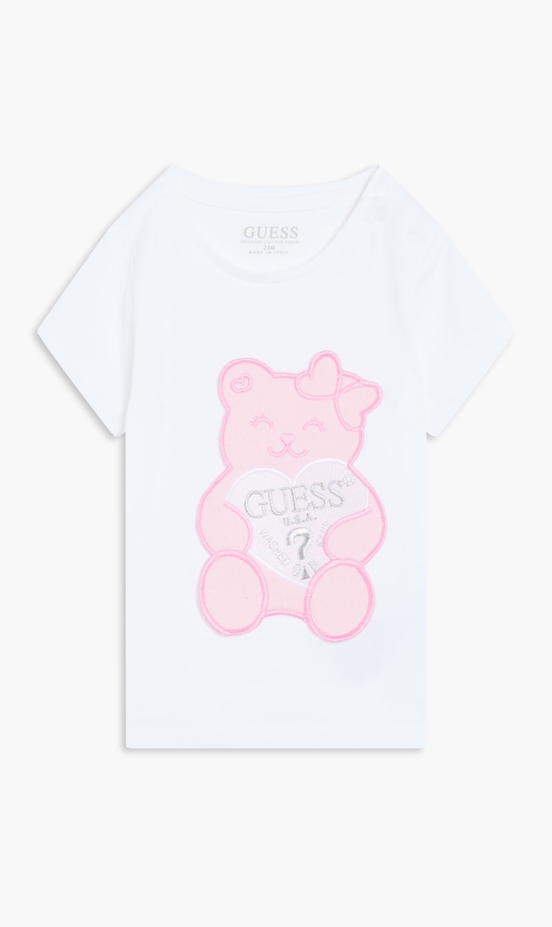 

Guess White Basic Designer T-shirt for Girls | The Deal Outlet