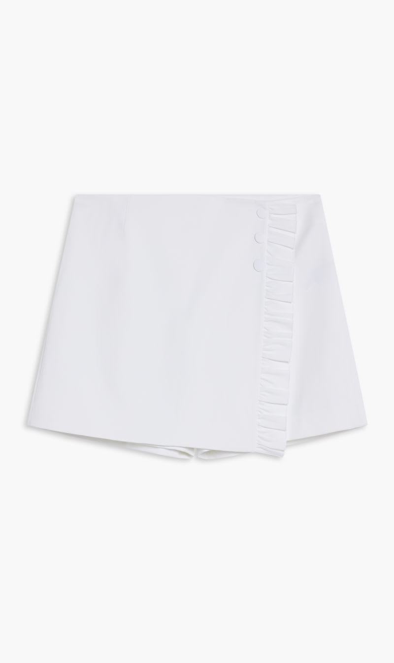 

Tory Burch White Tory Sport Tech Twill Ruffle Skort for Women | The Deal Outlet