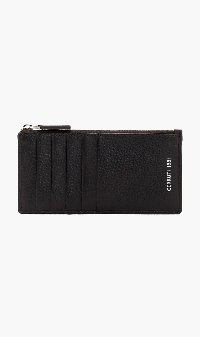 

CERRUTI Stars Zipped Leather Wallet