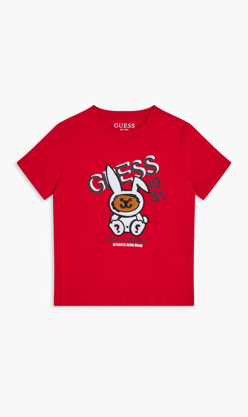 

Guess Red Ss T-shirt - Ic2 Cotton 160 for Boys | The Deal Outlet