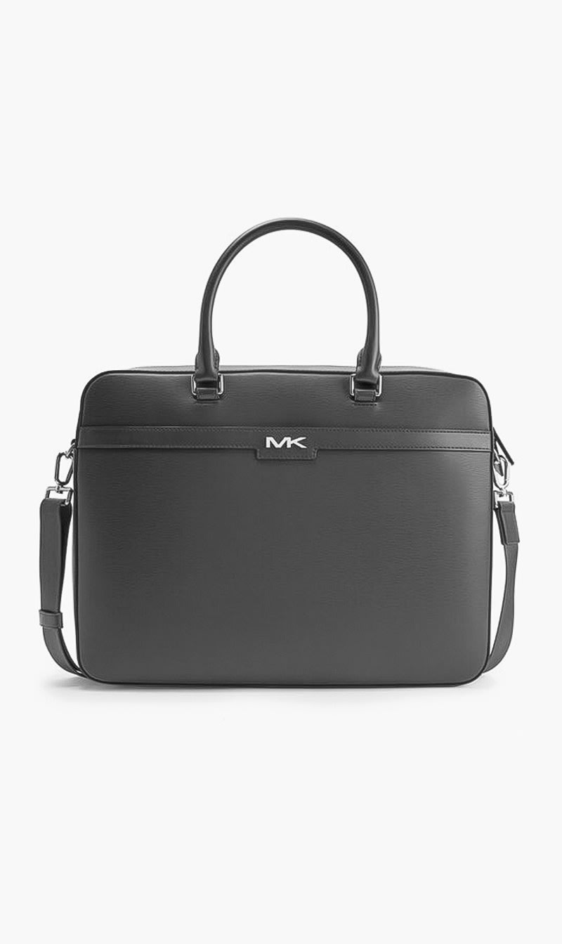 

Michael Kors Blue Classic Logo Leather Laptop Bag for Men | The Deal Outlet