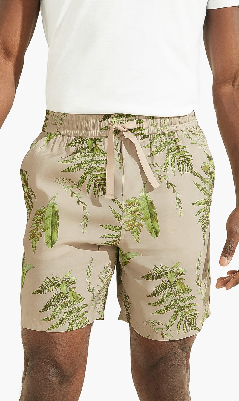 

All Over Print Shorts, Beige