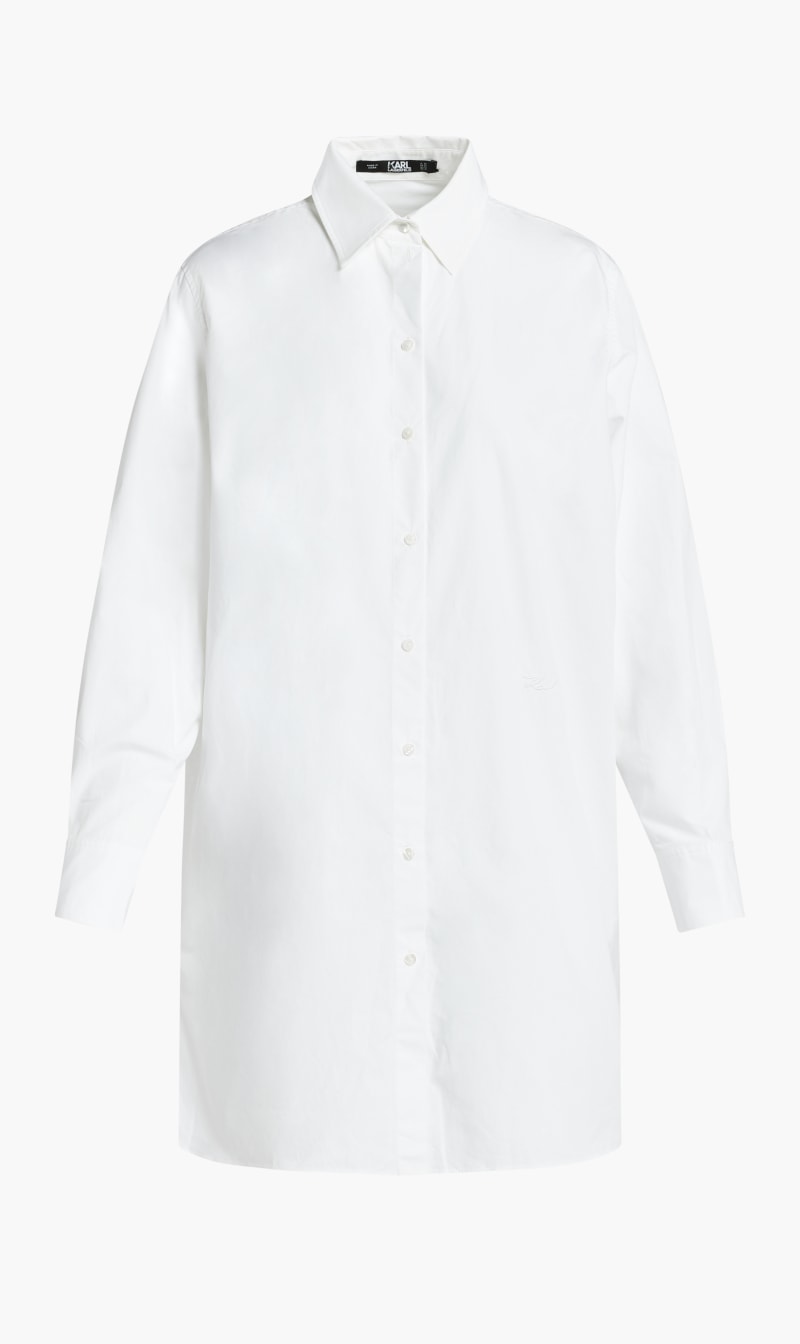 

Karl Lagerfeld White Kl Monogram Tunic for Women | The Deal Outlet