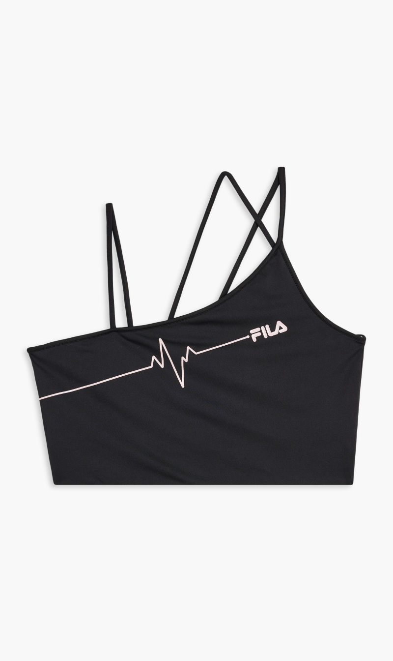 

Fila asymmetric sports bra | the deal outlet, Black