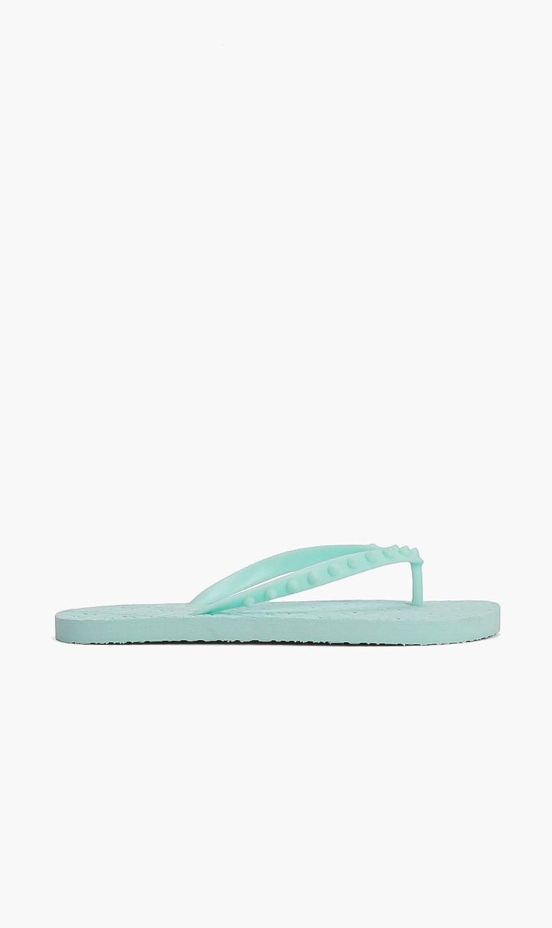 

Guess Green Loray Slides for Women | The Deal Outlet