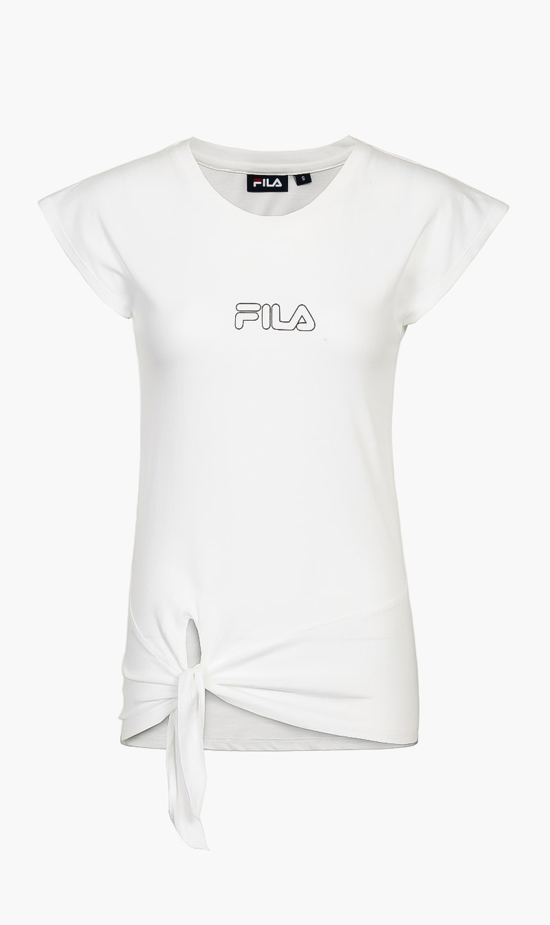 

Fila White Thames Crew Neck Tshirt for Women | The Deal Outlet