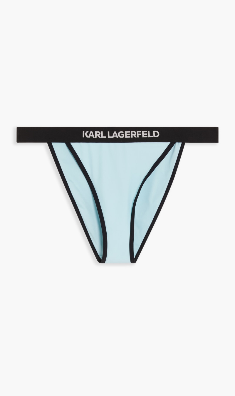 

Karl Lagerfeld Blue Bikini Bottoms With Logo Print for Women | The Deal Outlet