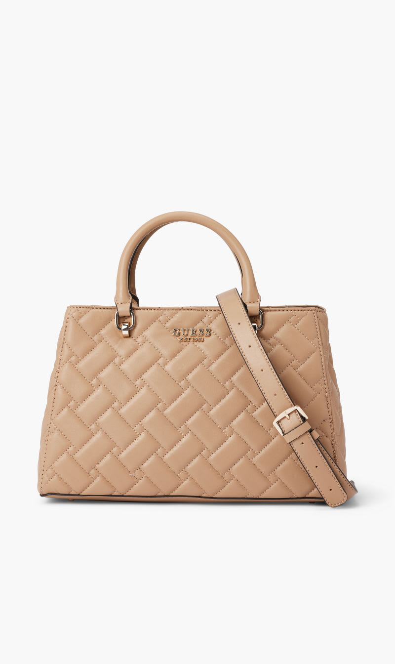 

Guess Beige Alanna Girlfriend Satchel for Women | The Deal Outlet