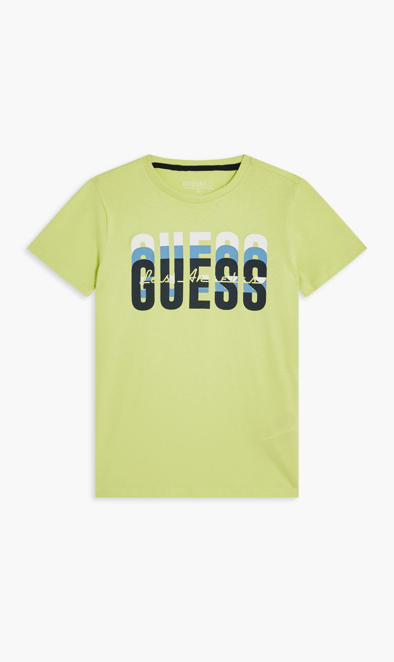 

Guess Yellow Ss T-shirt - Organic Cotton 160gsm for Boys | The Deal Outlet