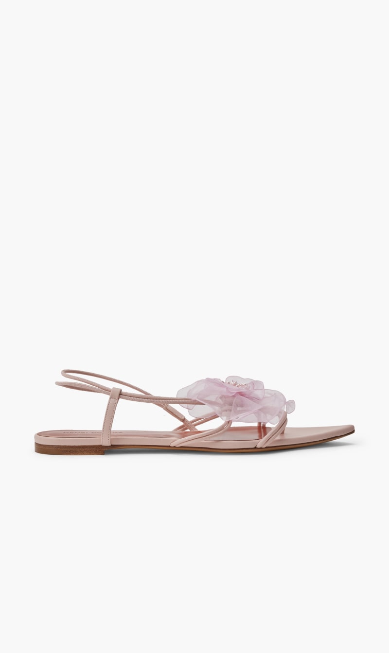 

Nensi Dojaka Pink Sandals Flat for Women | The Deal Outlet