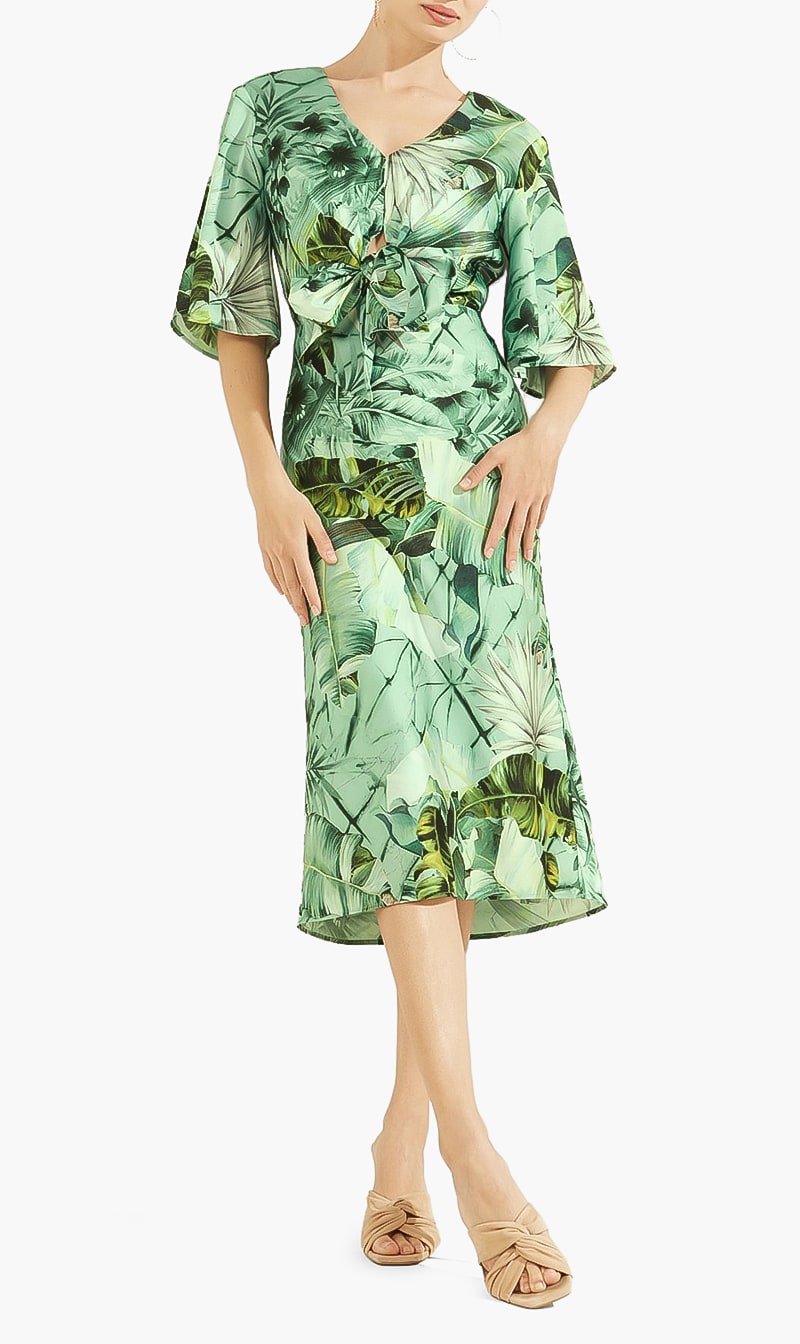 

Ariel Printed Dress, Green