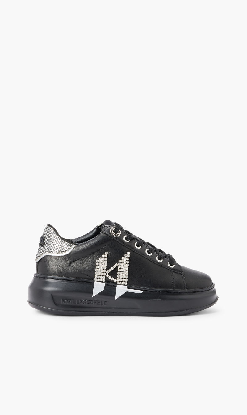 

Karl Lagerfeld Black Kapri Monogram Stones Lo for Women | The Deal Outlet