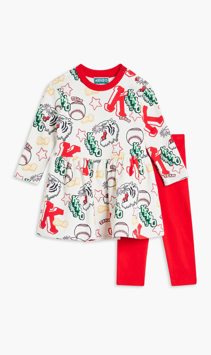 

Kenzo Red Ensdress+leggings for Girls | The Deal Outlet