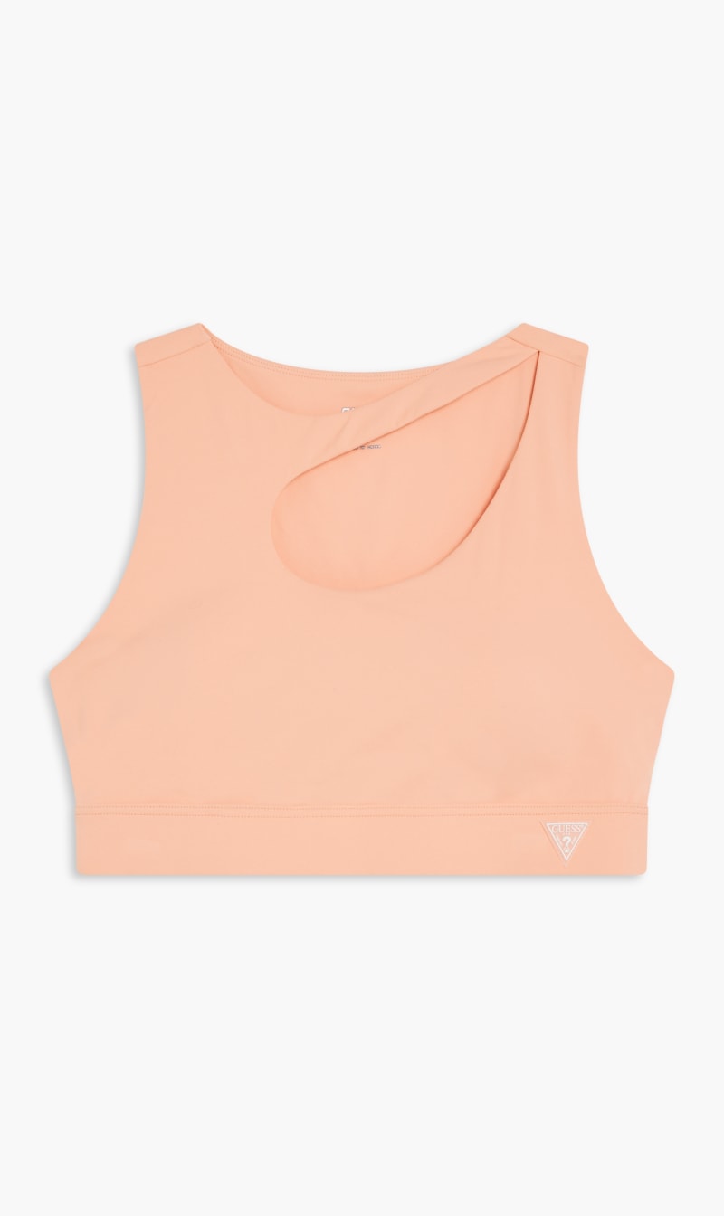 

Guess Orange Evalyn Microfiber Top for Women | The Deal Outlet