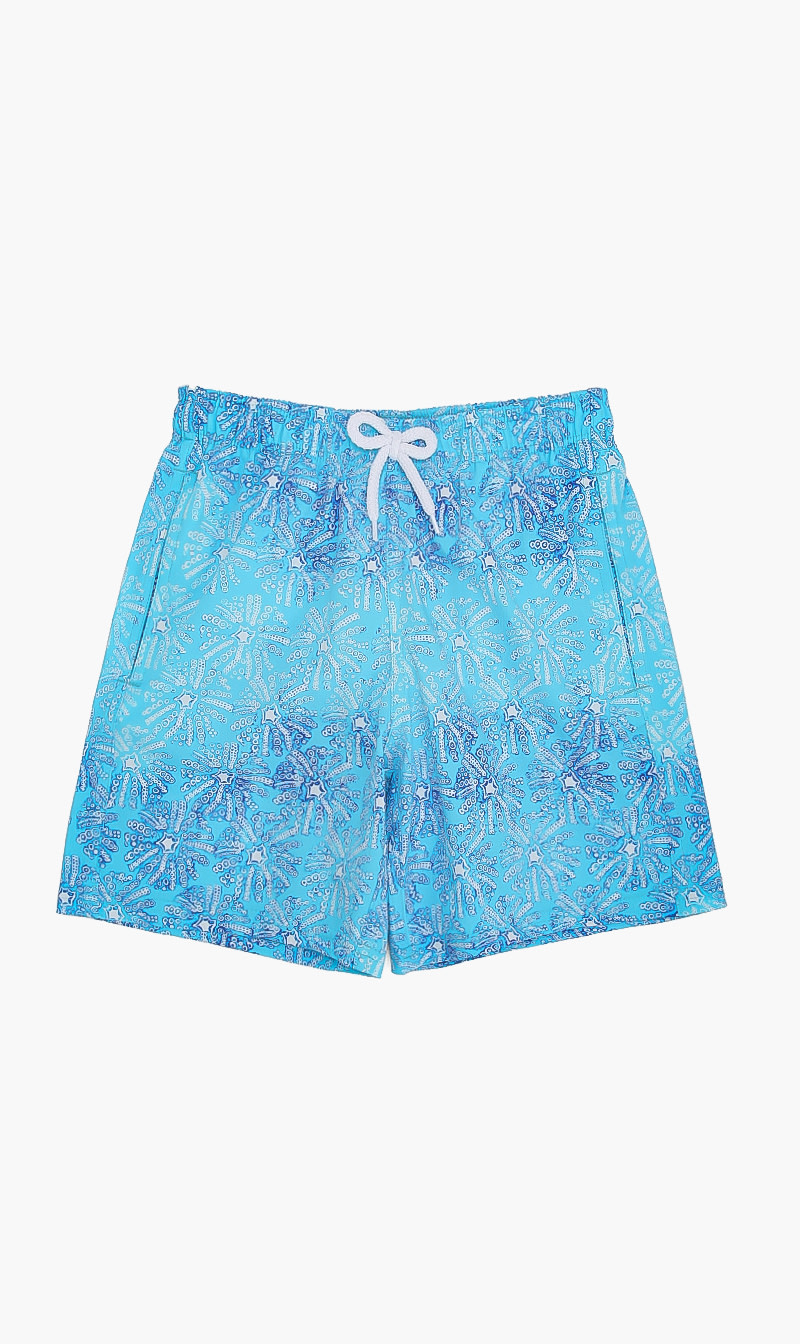 

Vilebrequin Blue Graphic Shorts for Boys | The Deal Outlet