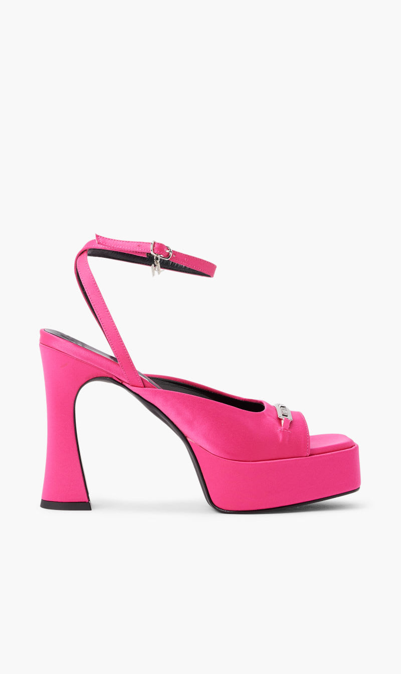 

Karl Lagerfeld Pink Lazula Ankle Loop Sandal for Women | The Deal Outlet