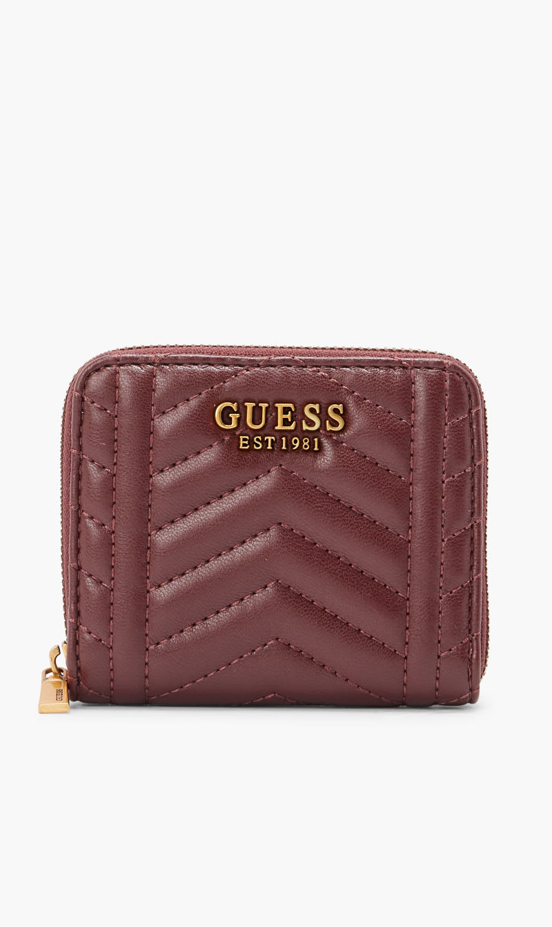 

Guess Red Lovide Slg Small Zip Around for Women | The Deal Outlet