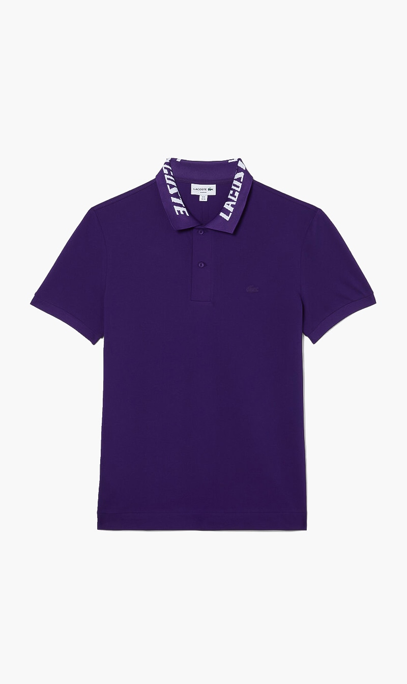 

Lacoste Purple Slim Fit Short Sleeve Polo for Men | The Deal Outlet