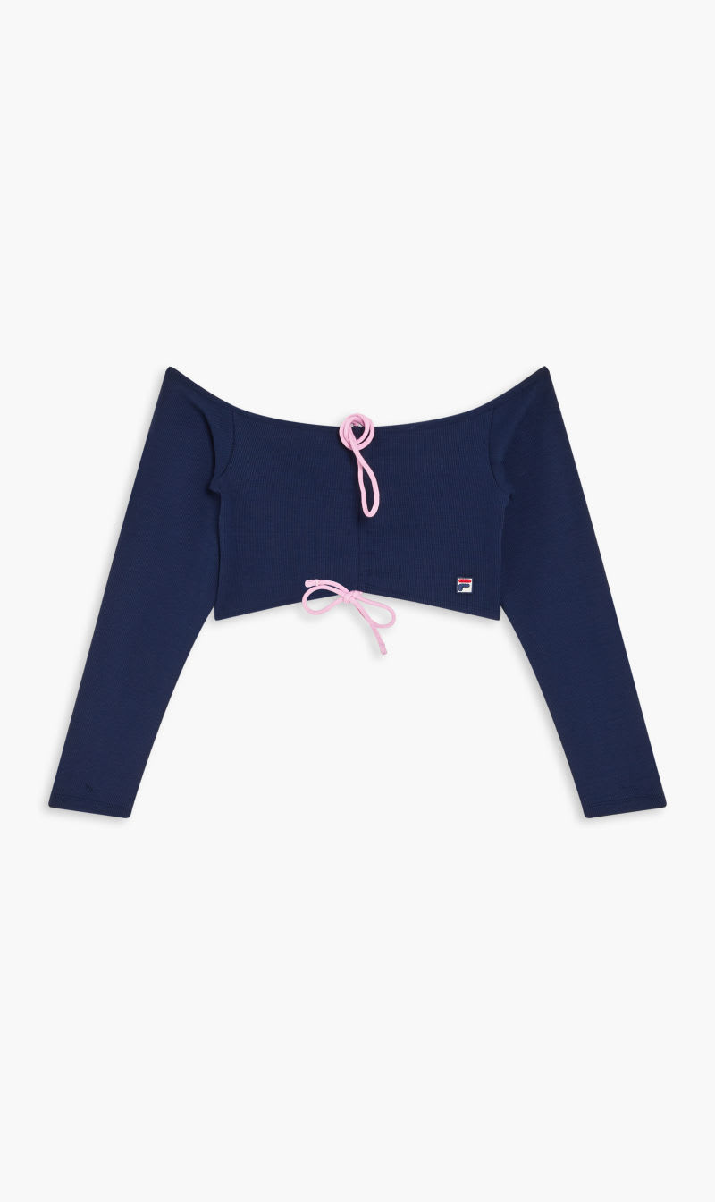 

Fila Blue Ls Crop Top for Women | The Deal Outlet