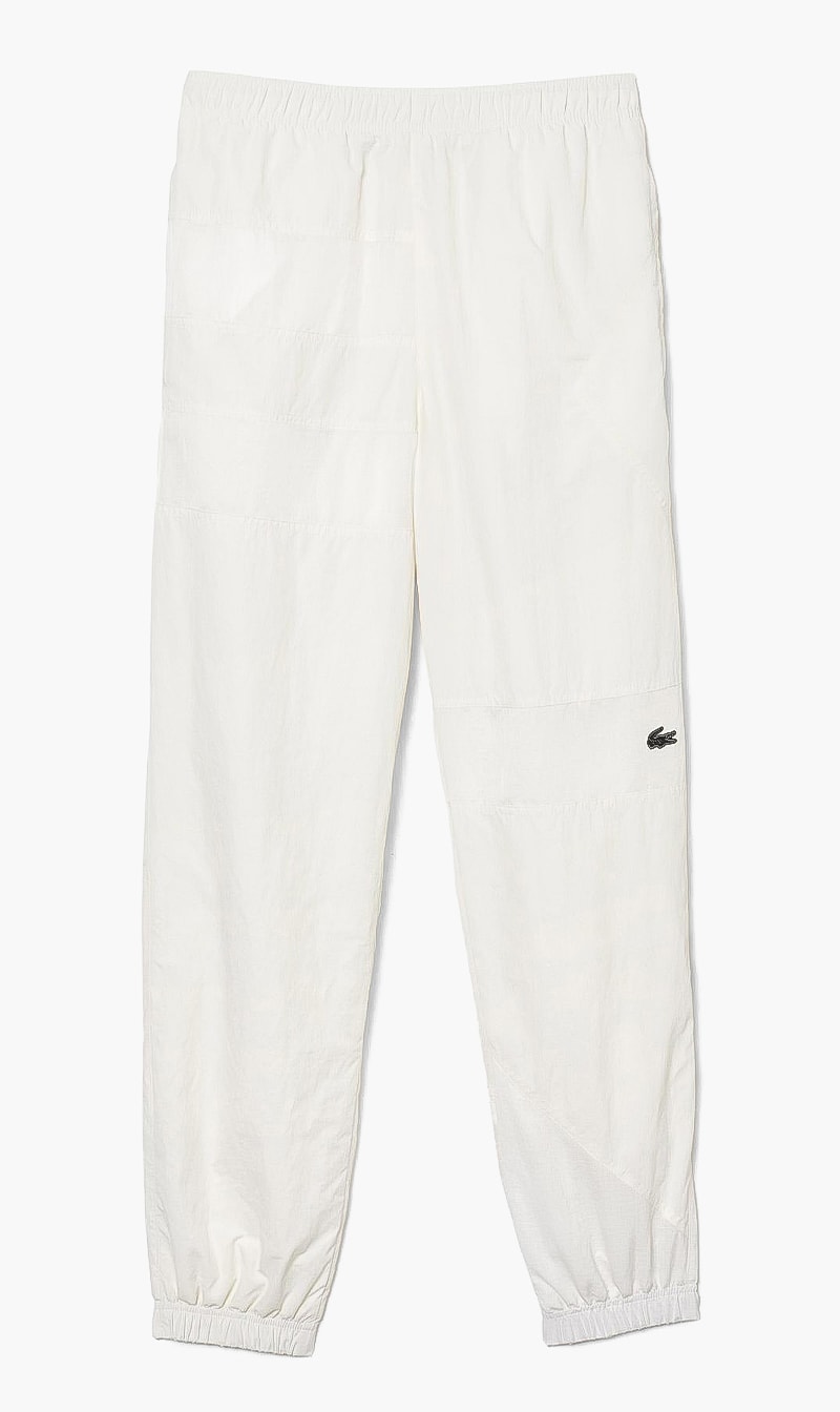 

Lacoste White Regular Fit Track Pants for Men | The Deal Outlet