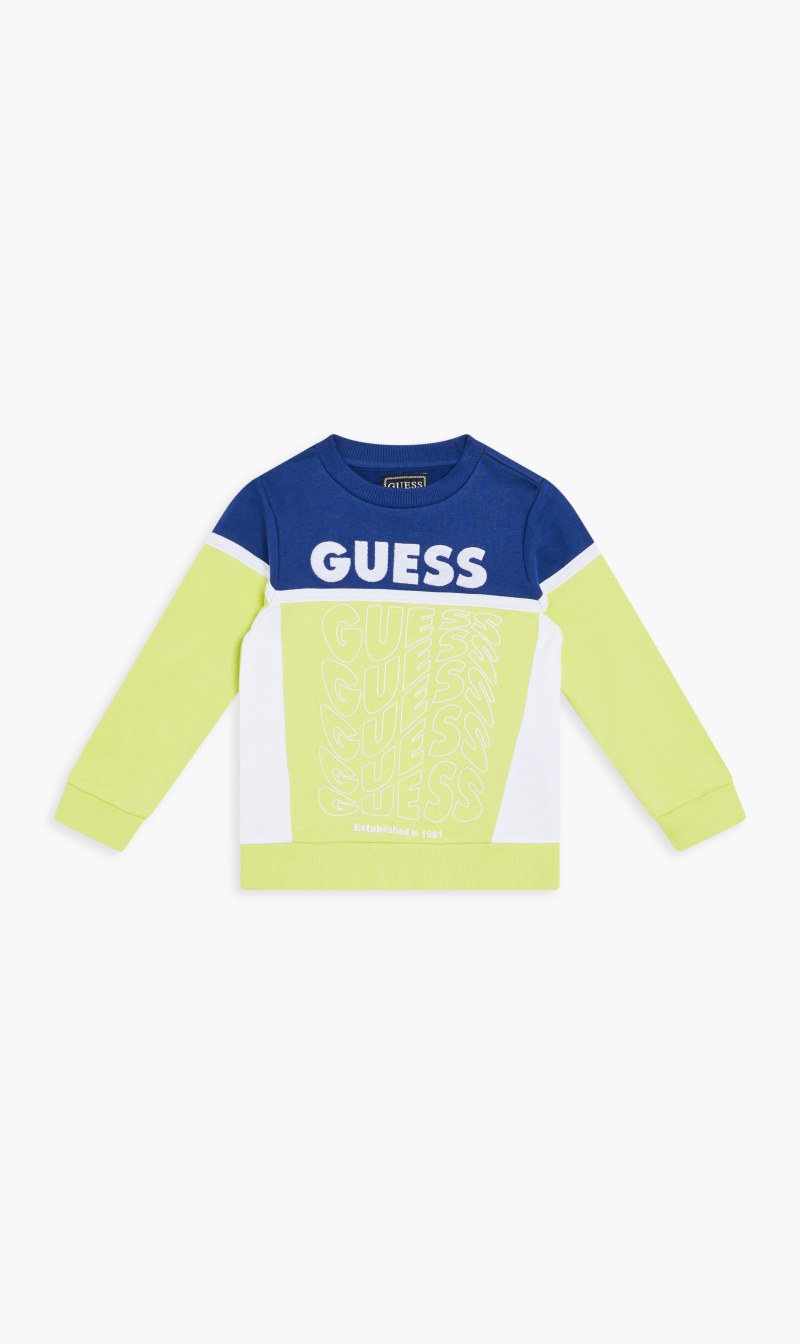 

Guess Multi-color French Terry Brush Active Top for Boys | The Deal Outlet