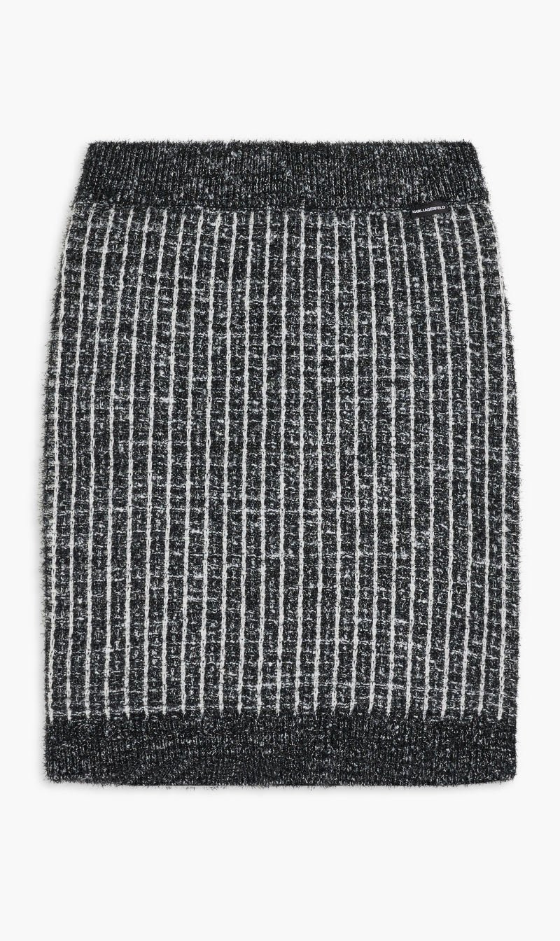 

Karl Lagerfeld Black Boucle Knit Skirt for Women | The Deal Outlet