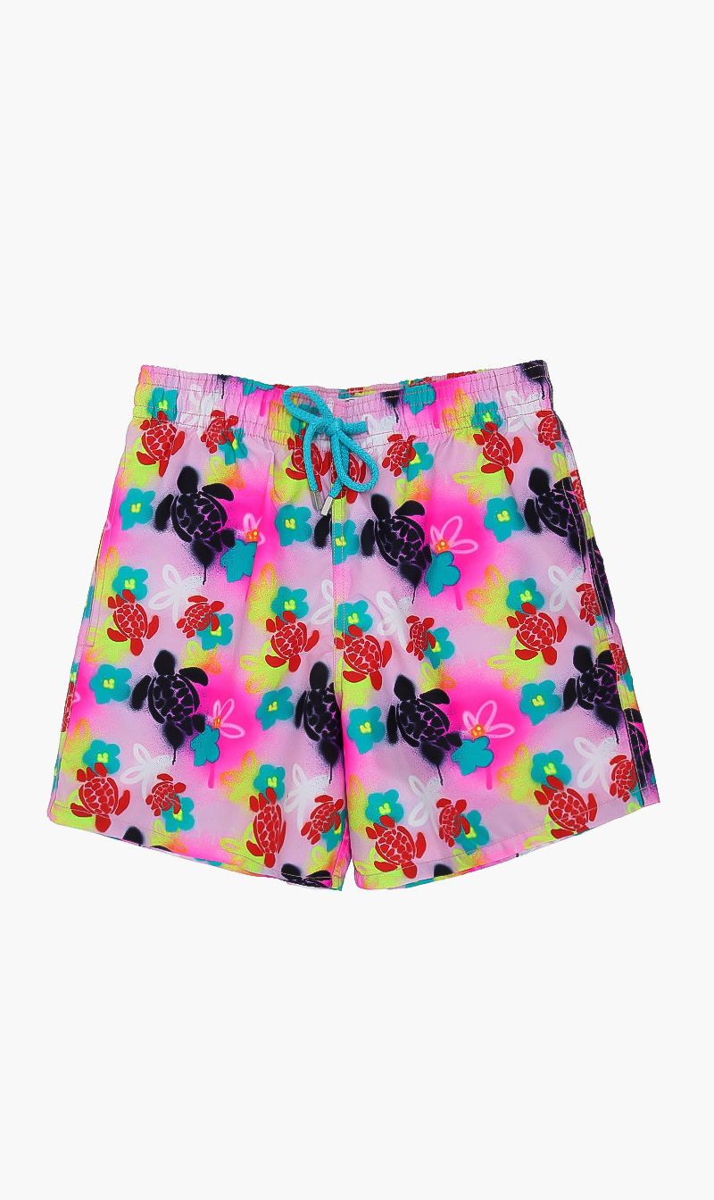 

Turtle Print Shorts, Pink