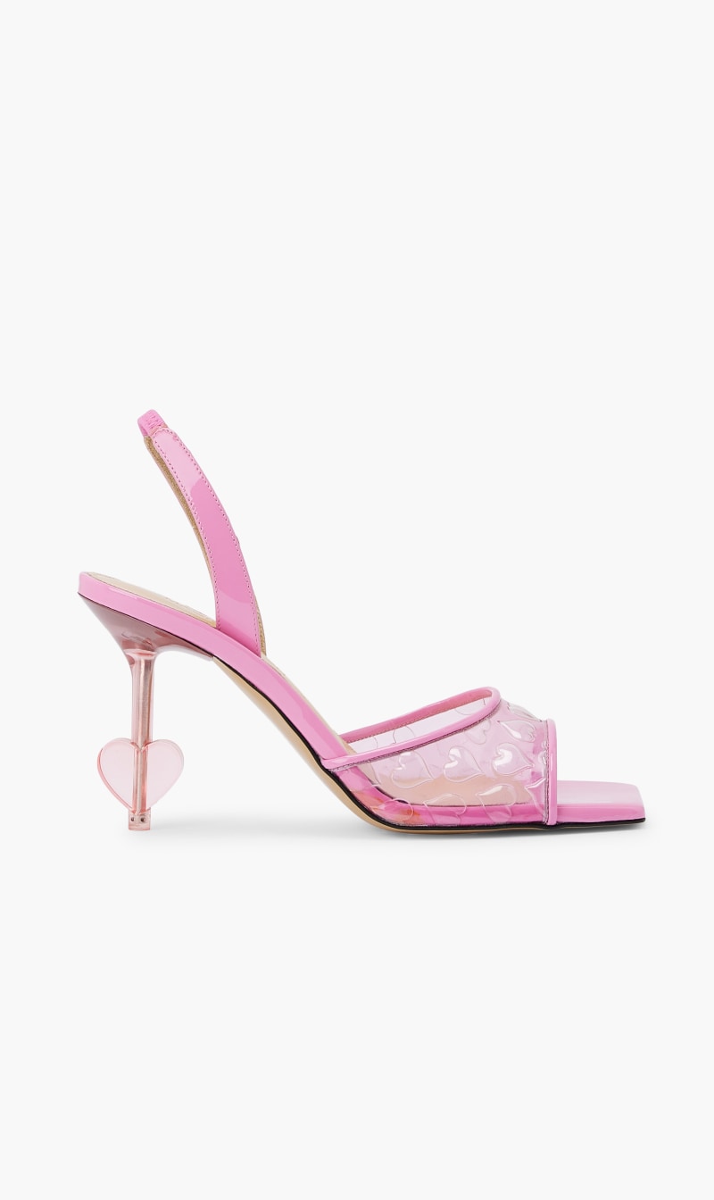 

Mach And Mach Pink Heart Embellished Sandals for Women | The Deal Outlet