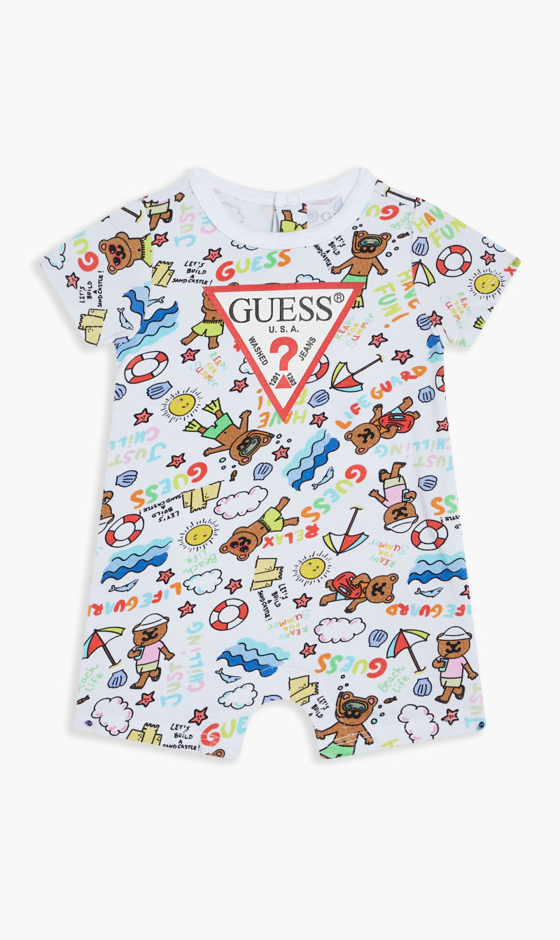 

Guess White Jersey Shortie Outfit | The Deal Outlet