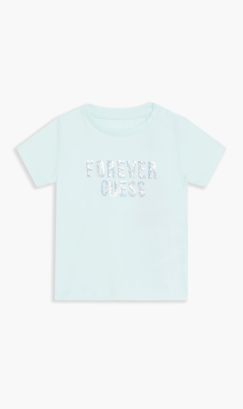 

Guess Blue Stretch Jersey T-shirt for Girls | The Deal Outlet