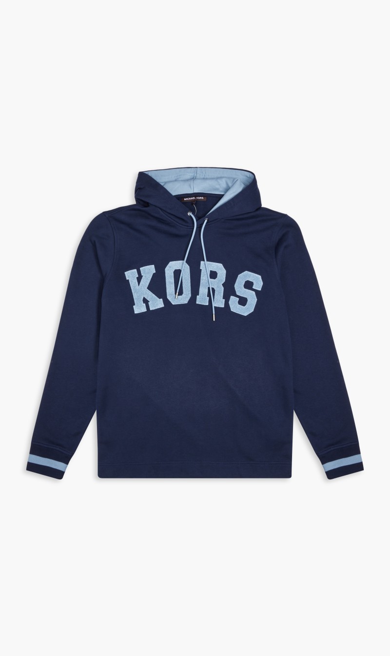 

Michael Kors Blue Cotton Blend Rugby Hoodie for Men | The Deal Outlet