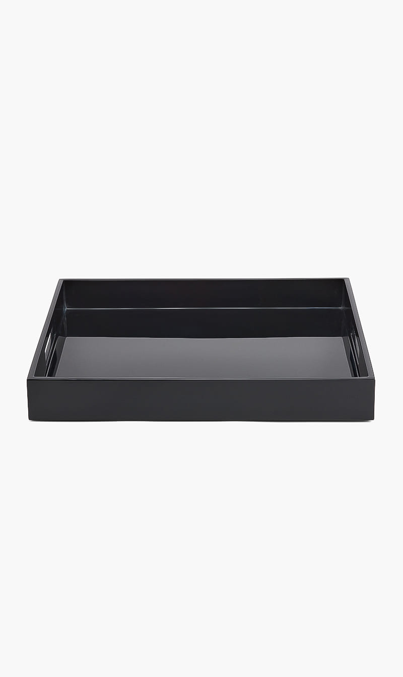 

Rectangular Lacquer Black Tray