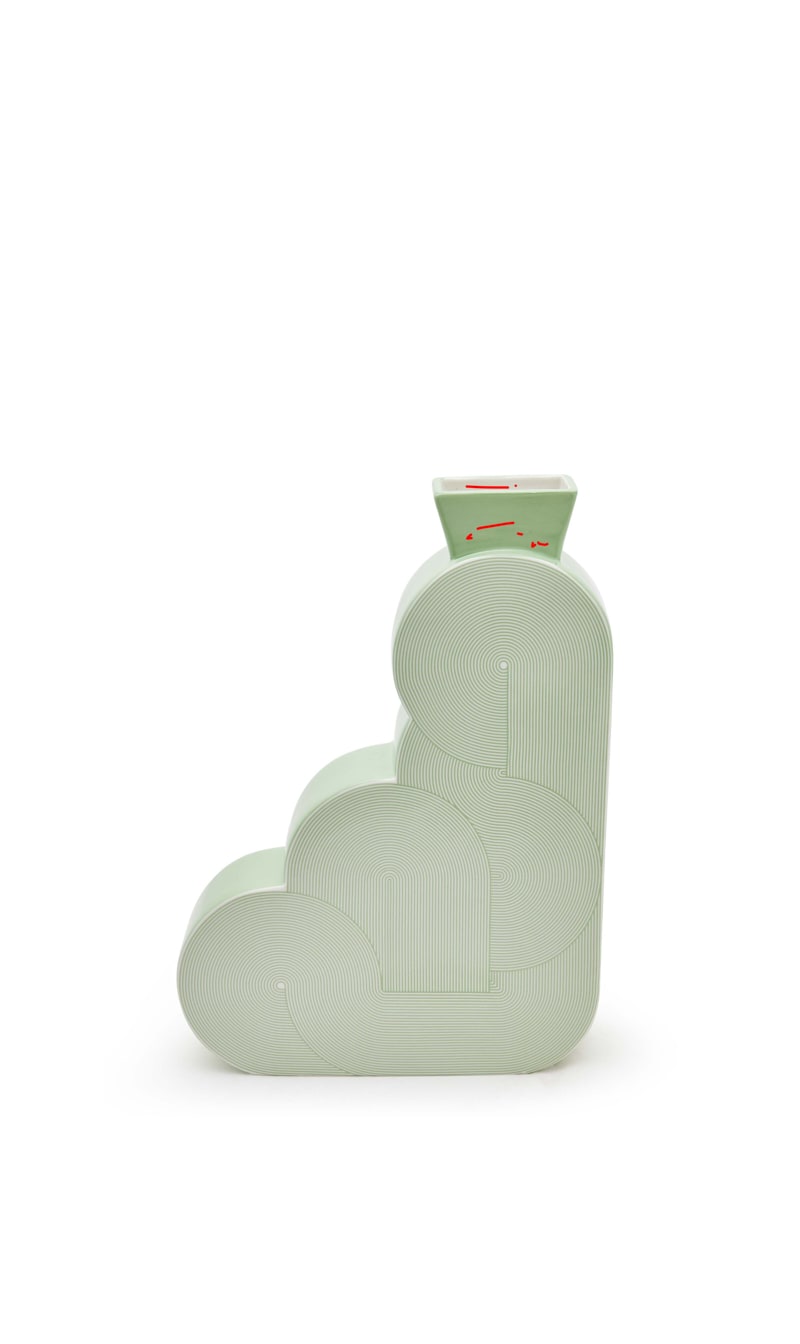 

Jonathan Adler Jnr Pompidou Corner Vase - Celadon | The Deal Outlet