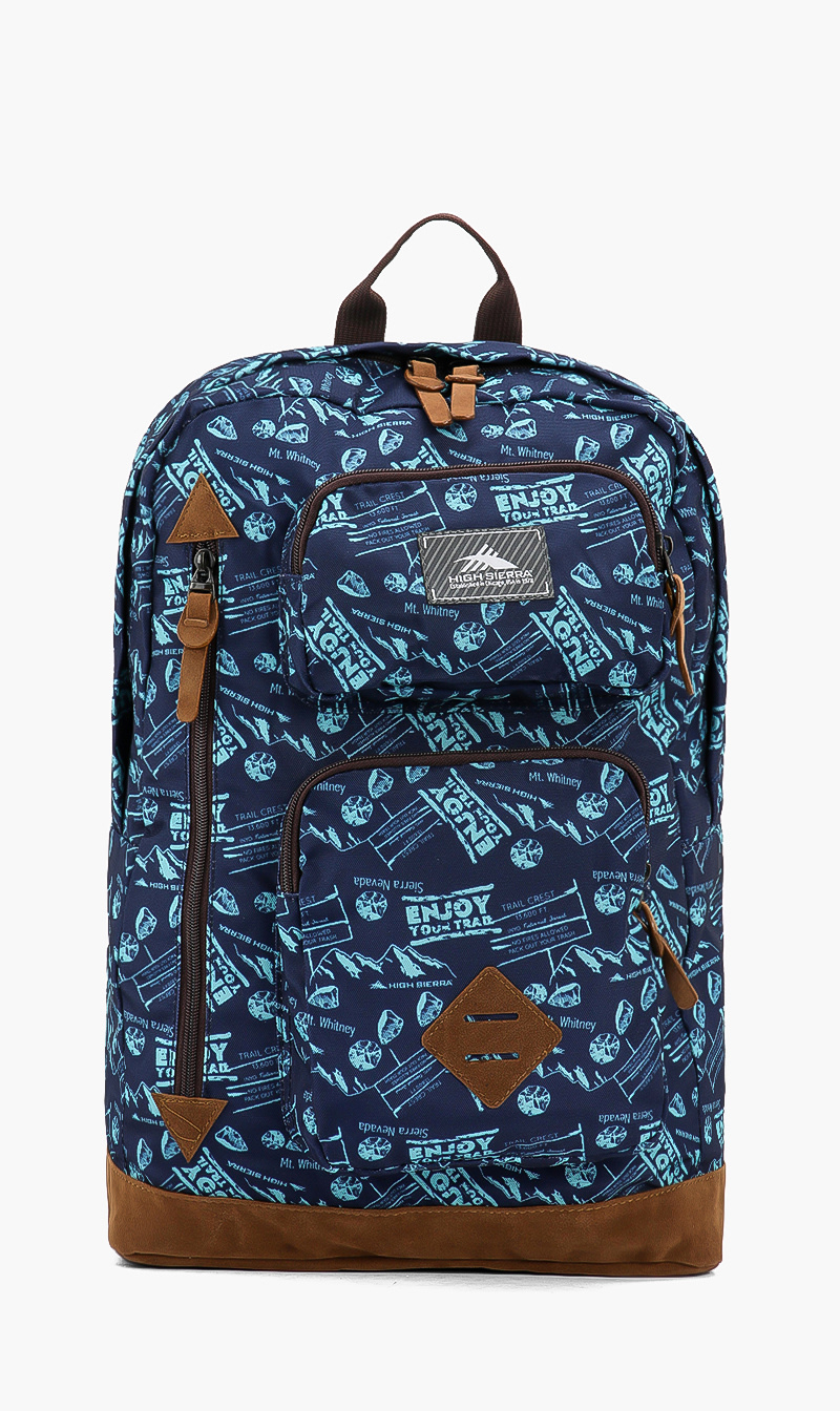 

Hs Urban Printed Backpack, Blue