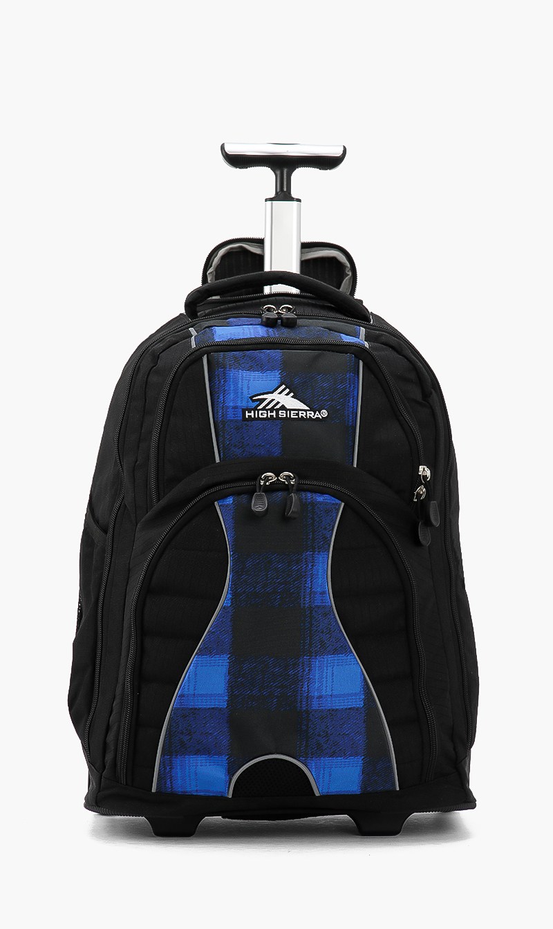 

Plaid Wheeled Backpack