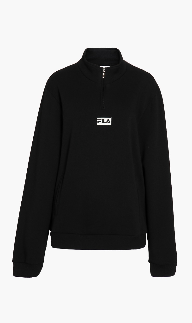 

Raffy Zip Fleece Sweatshirt, Black