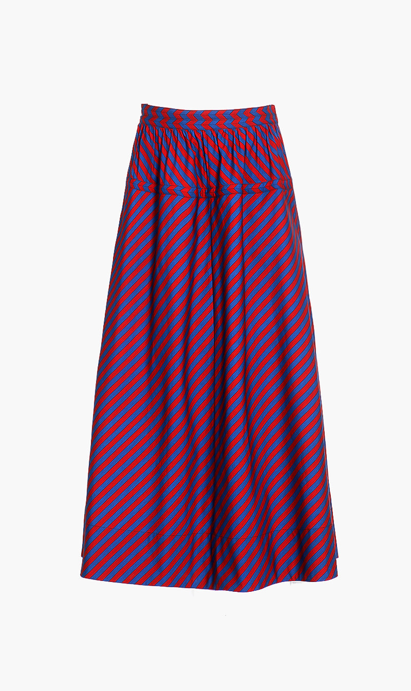 

Tory Burch Multi-color Cotton Poplin Skirt for Women | The Deal Outlet