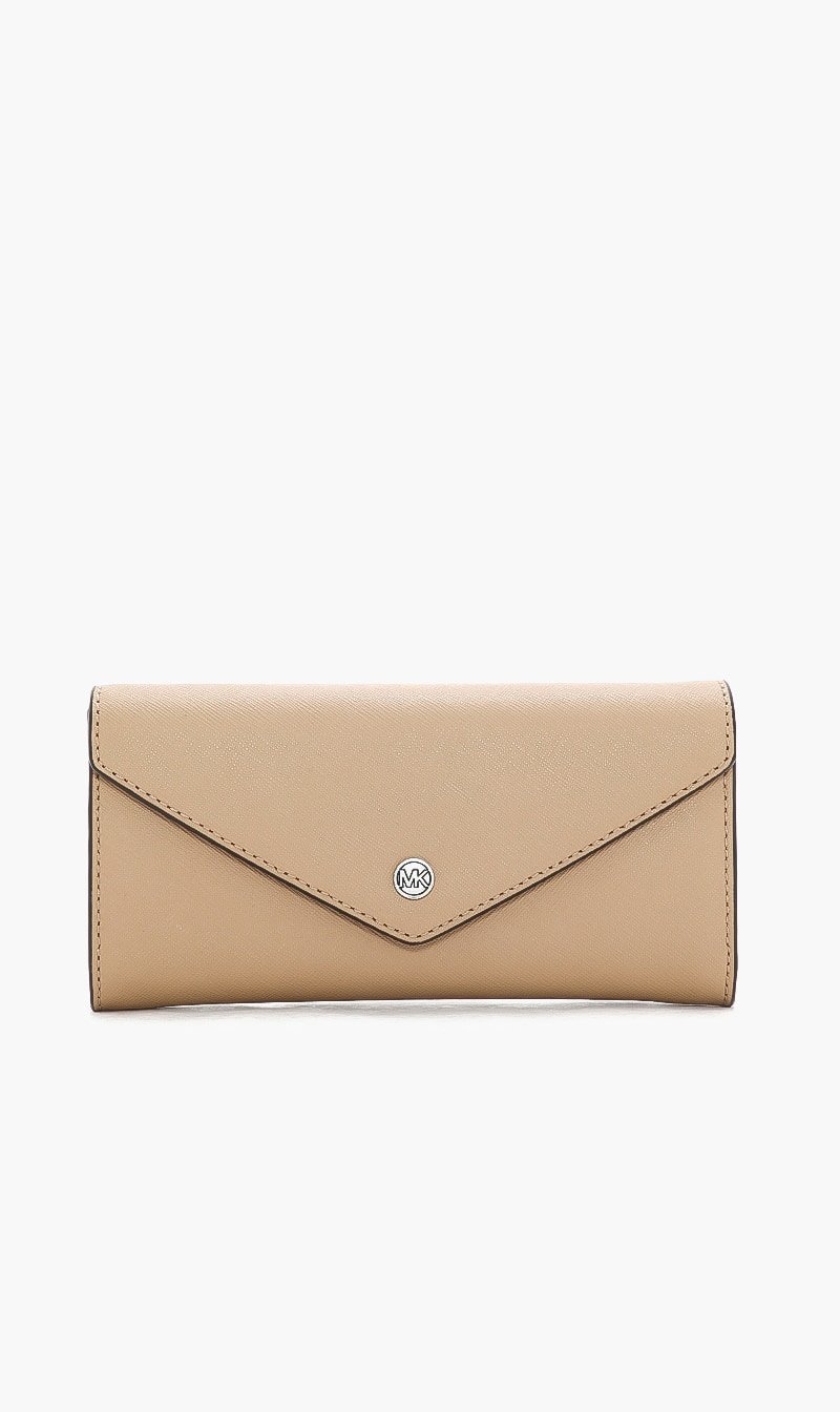 

Michael Kors Brown Jet Set Travel Wallet for Women | The Deal Outlet