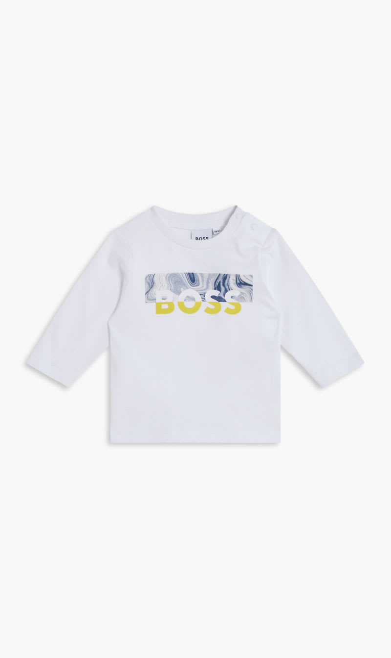 

Hugo Boss White Long Sleeve T-shirt for Boys | The Deal Outlet