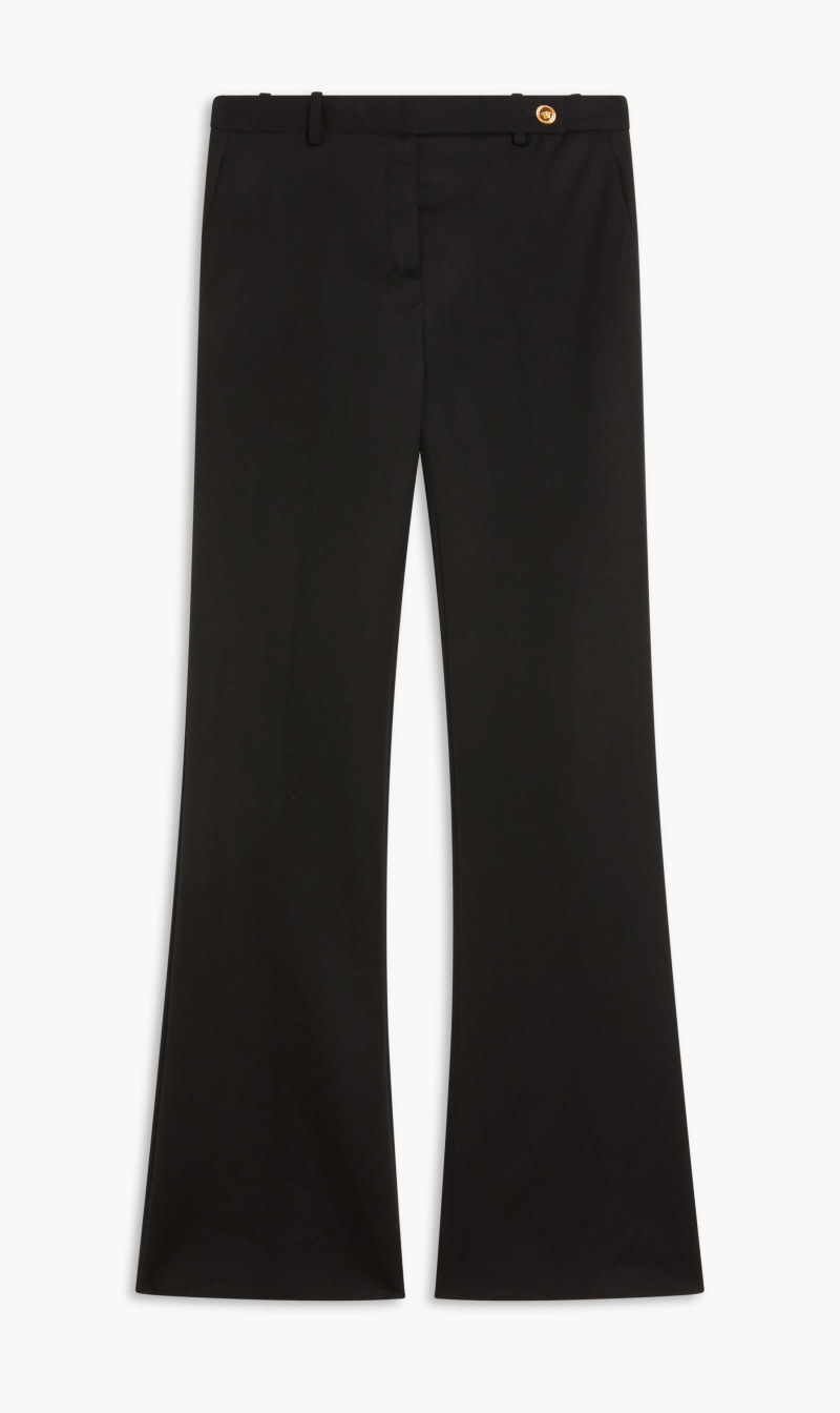 

Versace Black Pants Bootcut Low Rise Eco Wool Solid for Women | The Deal Outlet